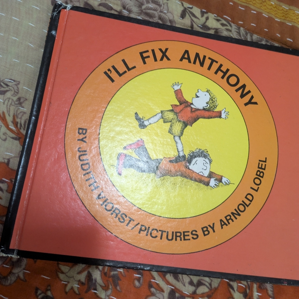 Vintage 1969 I'll Fix Anthony By Judith Viorst Book